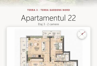 Apartament cu 3 camere în Nord - 1
