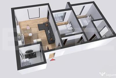 Apartament cu 3 camere decomandat în Central - 2