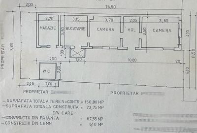 Casă individuală cu 3 camere cu Teren 151 Mp în Bd. Coșbuc - 1