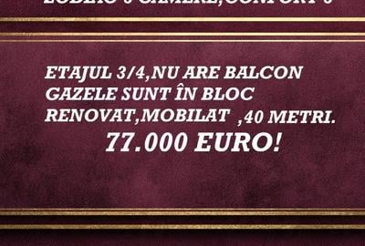 Apartament cu 3 camere semidecomandat în Tomis Nord