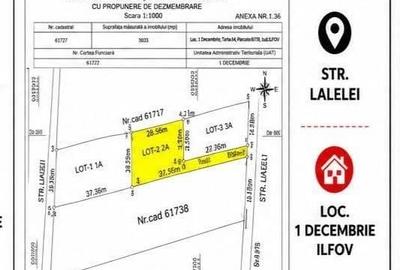 Teren de 804 mp, în 1 Decembrie