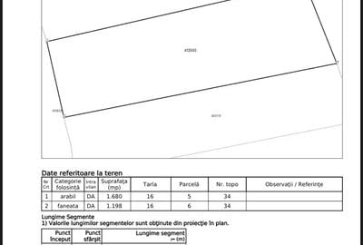 Teren de 2878 mp, în Tapia - 1