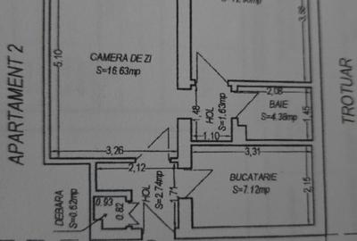 Apartament cu 2 camere semidecomandat în Central - 2