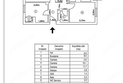 Apartament cu 3 camere decomandat în Rahova