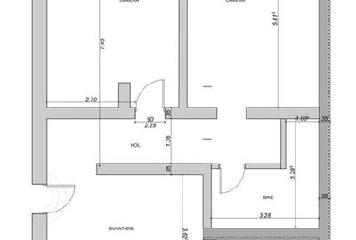 Apartament cu 3 camere decomandat în P-ța Maria - 12