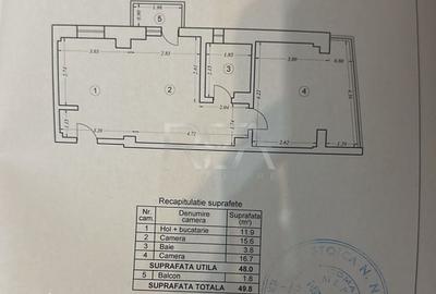 Apartament cu 2 camere în 13 Septembrie