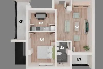 Apartament cu 2 camere decomandat în Central - 10