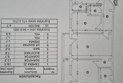 Apartament cu 3 camere semidecomandat în Central - 5