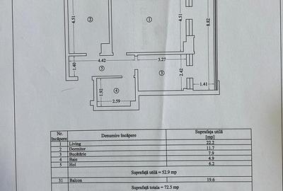 Apartament cu 2 camere decomandat în Far - 16