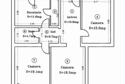 Apartament cu 3 camere decomandat în Iosefin