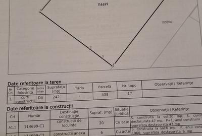 Teren Construcții intravilan de 242 mp, în Central - 9