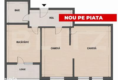 Apartament cu 2 camere semidecomandat în Mărăști - 2
