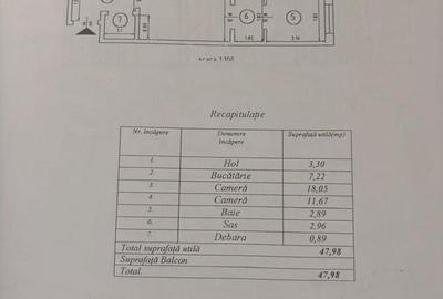 Apartament cu 2 camere semidecomandat în Tătărași