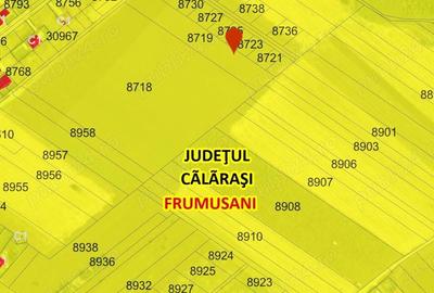 Teren de 6229 mp, în Frumușani - 6