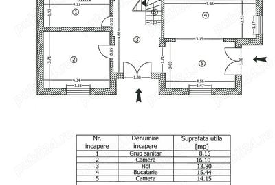 Casă cu 2 camere cu Teren 67.64 Mp în Rahova - 2