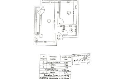 Apartament cu 2 camere semidecomandat, mobilat în Chitila