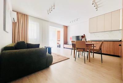 Apartament cu 2 camere semidecomandat, mobilat în Pipera