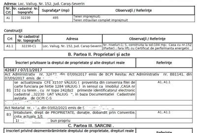 Casă cu 3 camere cu Teren 495 Mp în Văliug