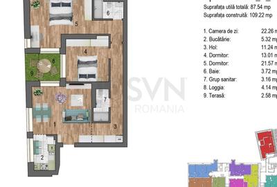 Apartament cu 3 camere decomandat în Nerva Traian - 10