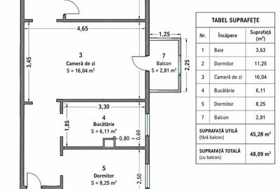 Apartament cu 3 camere semidecomandat în Păcurari - 4