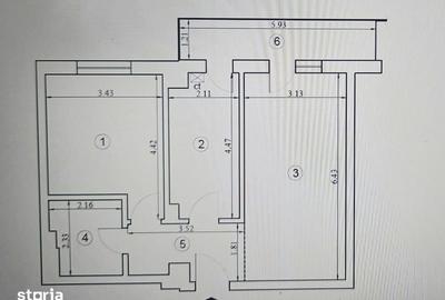 Apartament cu 2 camere decomandat în Canta - 2