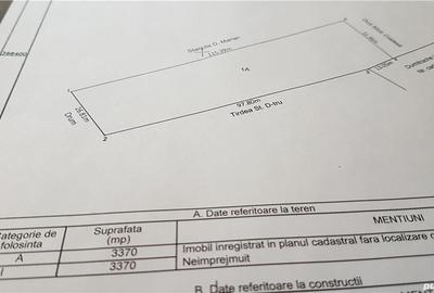 Teren de 3370 mp, în Moșoaia - 1