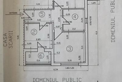 Apartament cu 2 camere decomandat în Central
