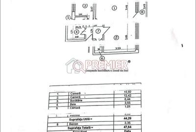 Apartament cu 2 camere decomandat în Giurgiului