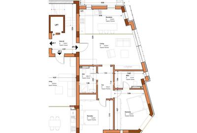 Apartament cu 3 camere în Timpuri Noi - 2