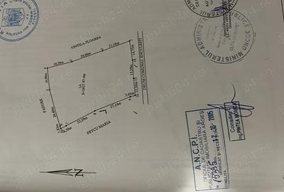 Teren de 2600 mp, în Ștefănești