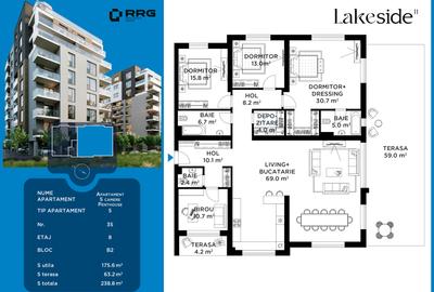 Apartament cu 5 camere decomandat în Bucureștii Noi - 2