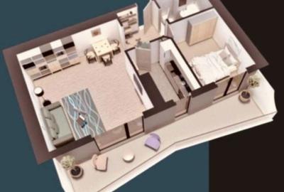 Apartament cu 2 camere decomandat în Central