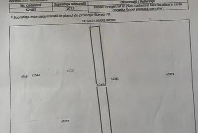 Teren de 1073 mp, în Central