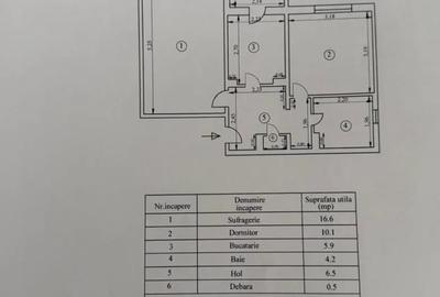 Apartament cu 2 camere decomandat în Central