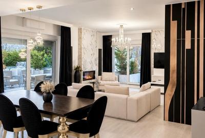 Apartament cu 5 camere decomandat, mobilat în Herăstrău