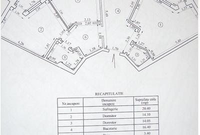 Apartament cu 3 camere în Central