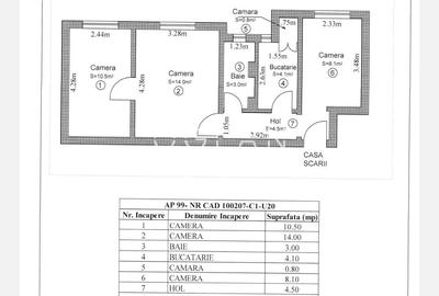 Apartament cu 3 camere semidecomandat, mobilat în Vasile Aaron