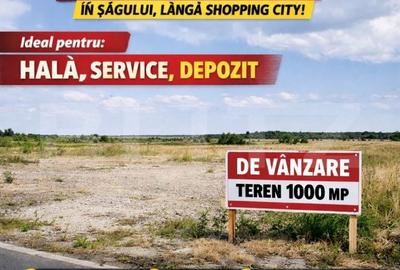 Teren de 1000 mp, în Șagului