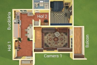 Apartament cu 2 camere în Central