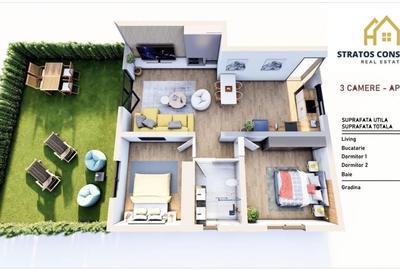 Apartament cu 3 camere în Central