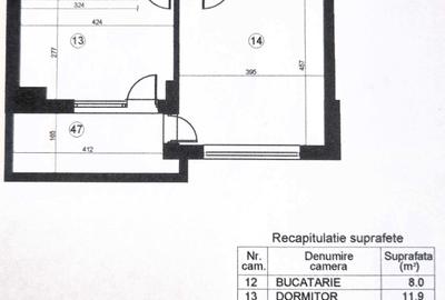 Apartament cu 2 camere decomandat în Central