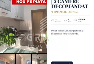Apartament cu 2 camere decomandat, mobilat în Central