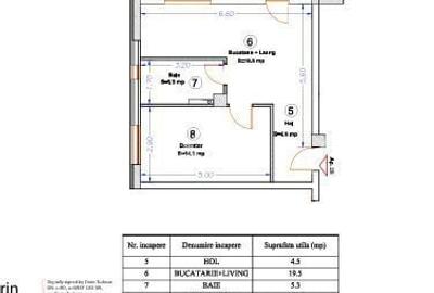 Apartament cu 2 camere în Central