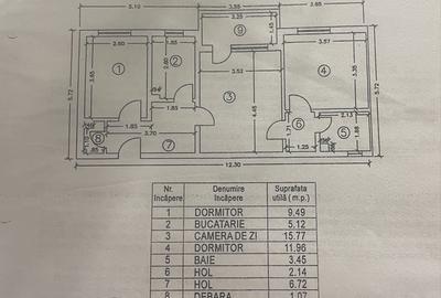 Apartament cu 3 camere semidecomandat în Exterior Vest - 3