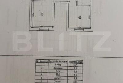 Apartament cu 3 camere în Ciurea