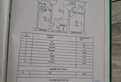 Apartament cu 2 camere semidecomandat în Valea Călugărească