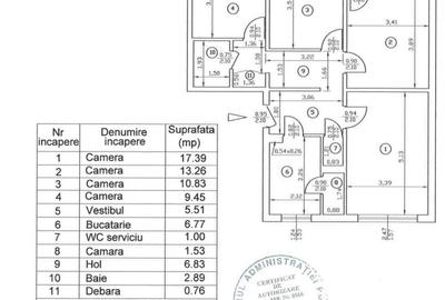 Apartament cu 4 camere decomandat în Militari