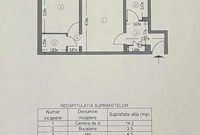 Apartament cu 2 camere semidecomandat în Trivale - 1
