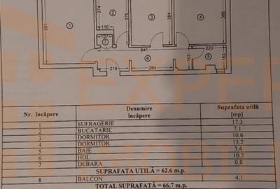 Apartament cu 3 camere decomandat în Tomis Nord