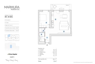 Apartament cu 2 camere decomandat, mobilat în Bucureștii Noi